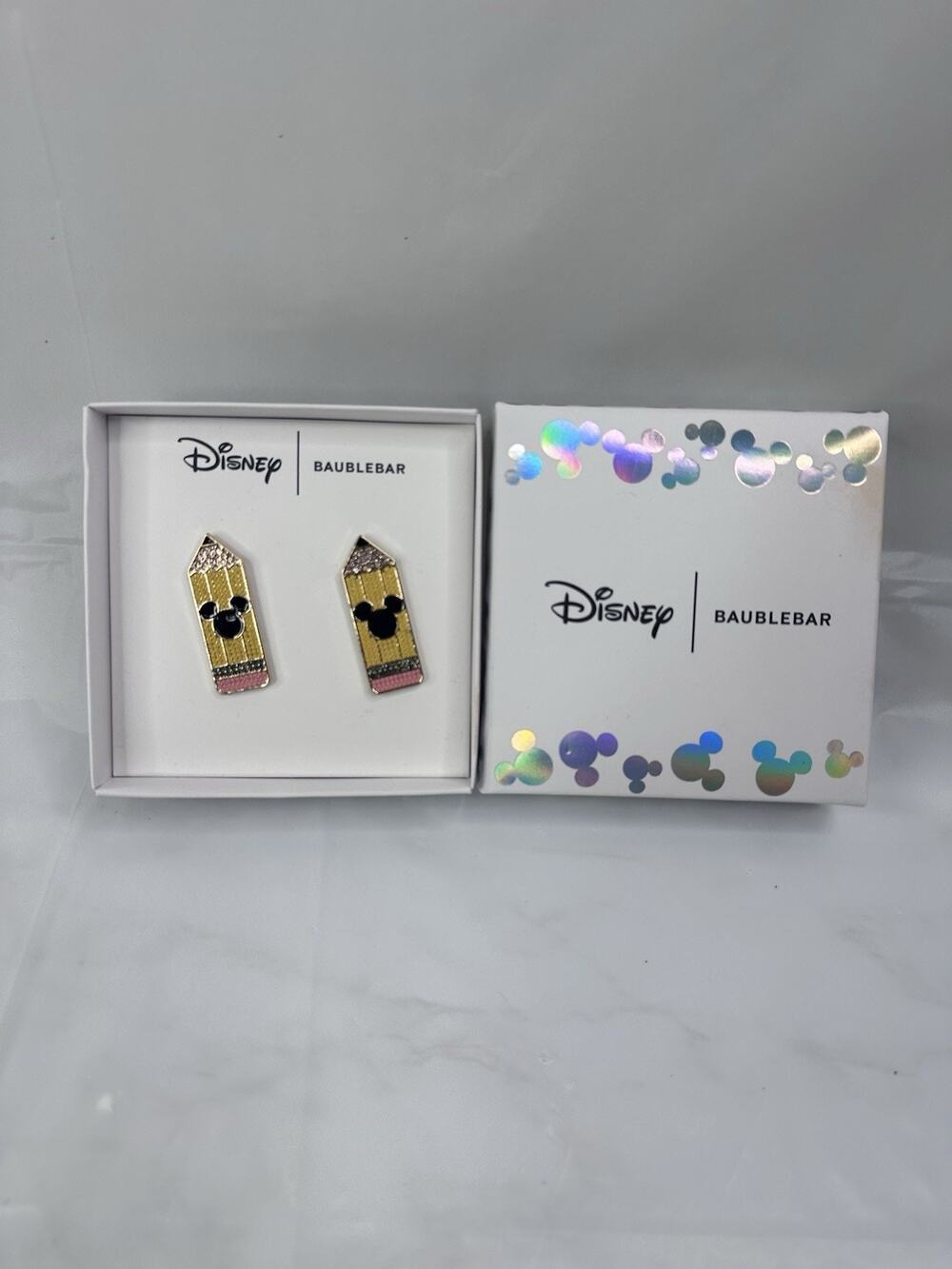 DISNEY Baublebar Mickey Mouse Teacher Pencil Earrings Back To School Supplies